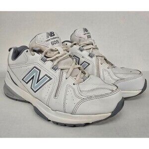 New Balance Shoes Womens 608V5 WX608WB5  White Athletic Sneaker Size 10.5 D
